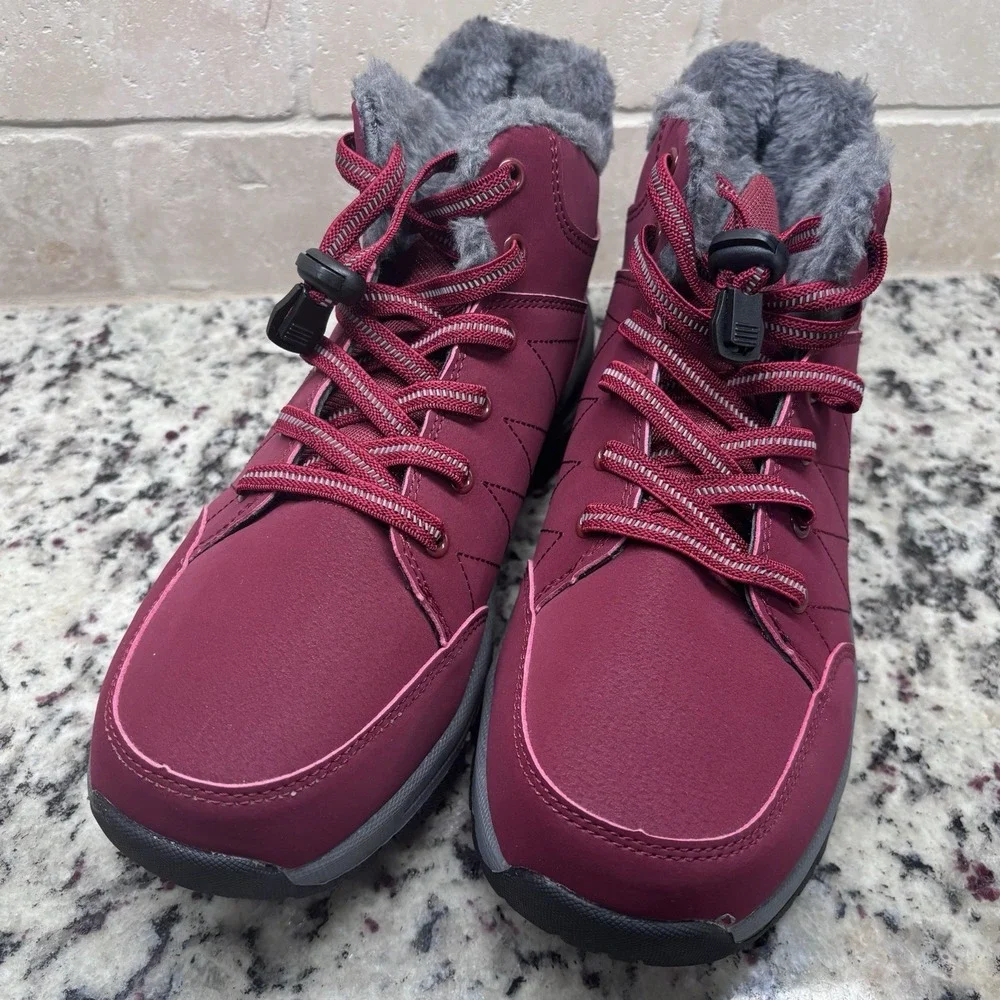 Hanabira Women's Ankle Snow/ Hiking Boots size‎ 40 Fur Lined